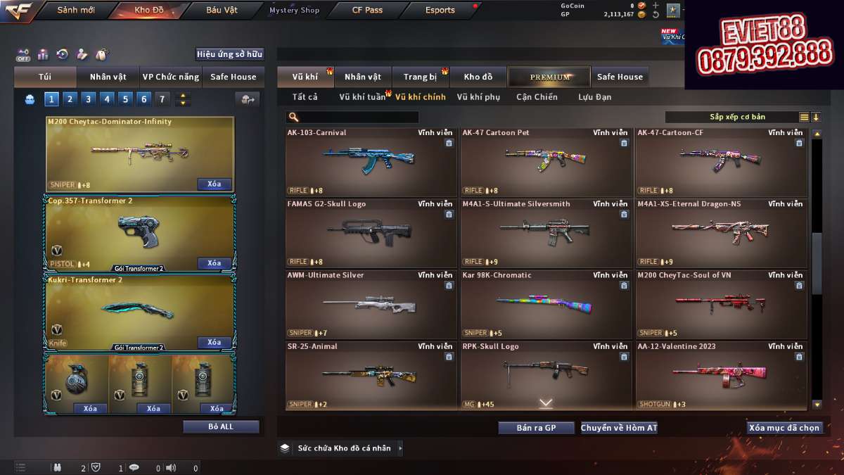 shop acc cf uy tin gia re
